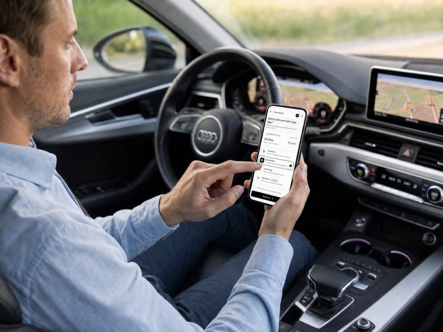 Fahrt in der TrackPro App zuordnen
