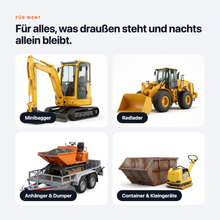 Geeignet für Minibagger, Radlader, Anhänger, Dumper und Container