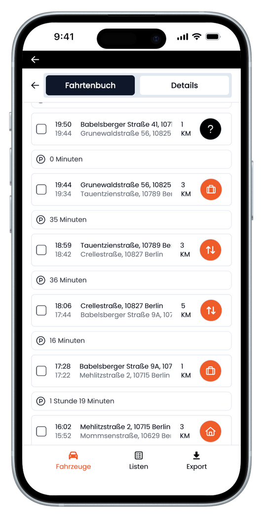 TrackPro Fahrtenbuch