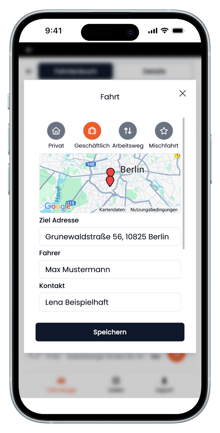 TrackPro Fahrtenbuch